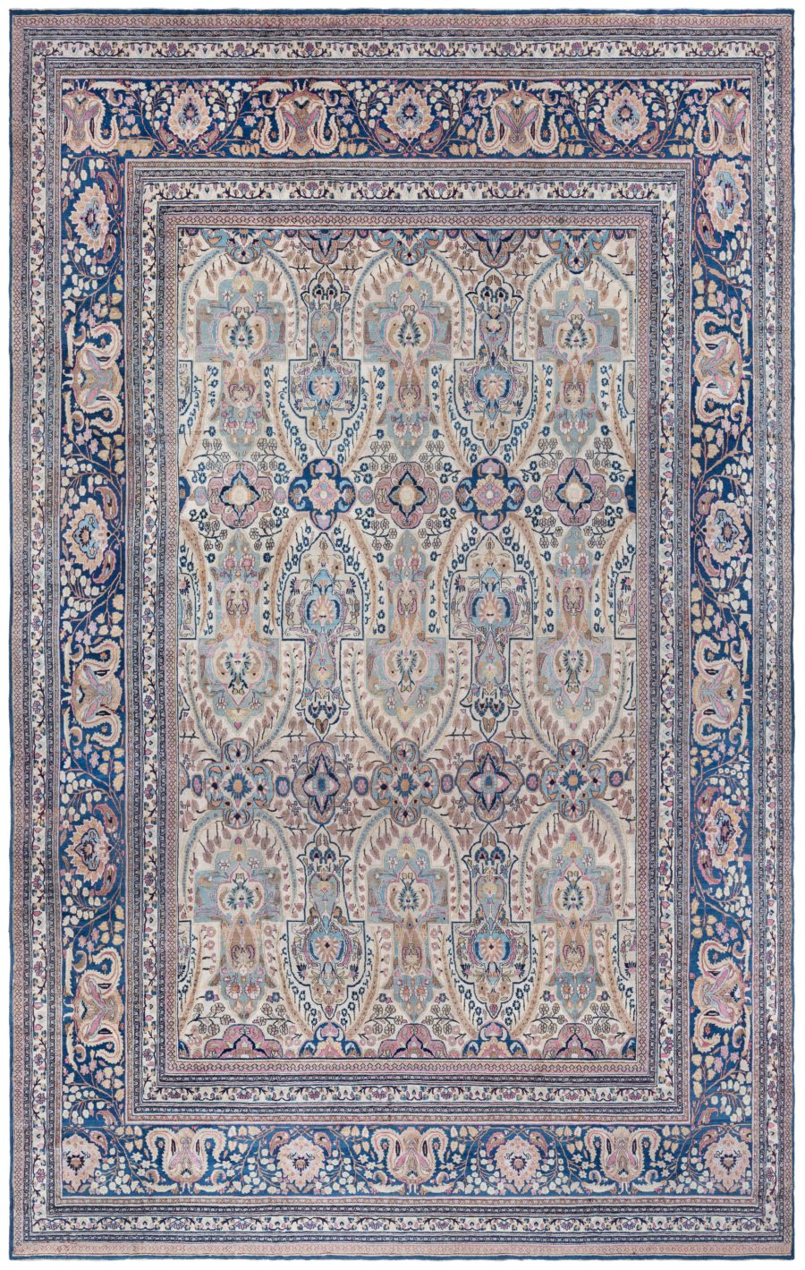 Antique Persian Khorassan Hand Knotted Wool Rug BB6588