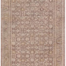 Sultanabad Persian Antique Floral Allover Classic Taupe Hand-Knotted Wool Carpet – Circa 1900 BB8522