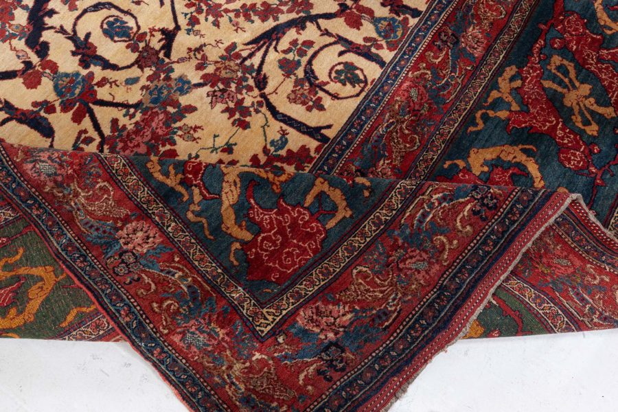 Authentic 19th Century Persian Bidjar Handmade Wool Carpet BB6671