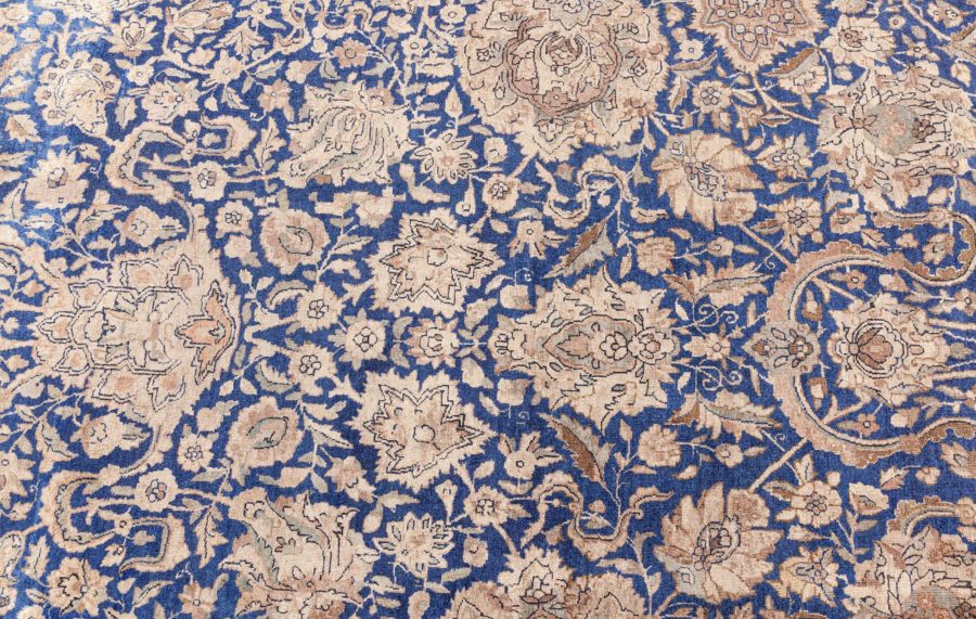 Oversized Authentic 19th Century Persian Kirman Botanic Handmade Wool Rug BB6698