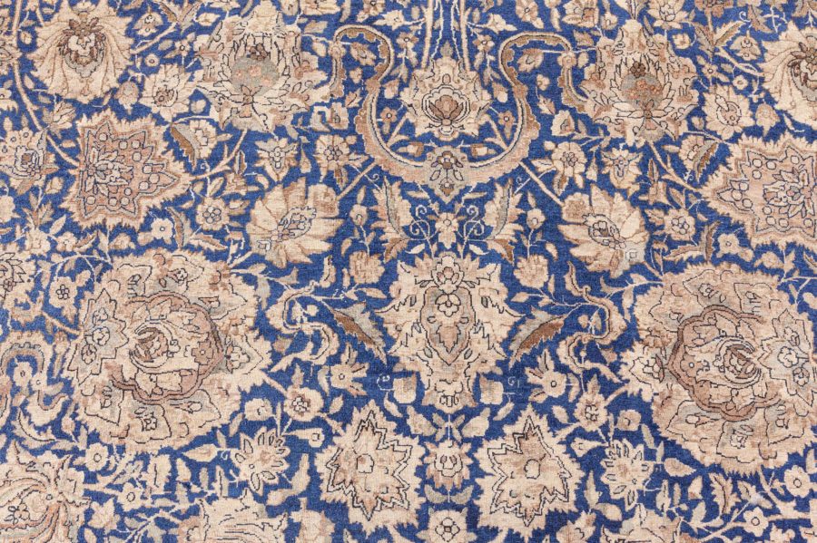 Oversized Authentic 19th Century Persian Kirman Botanic Handmade Wool Rug BB6698