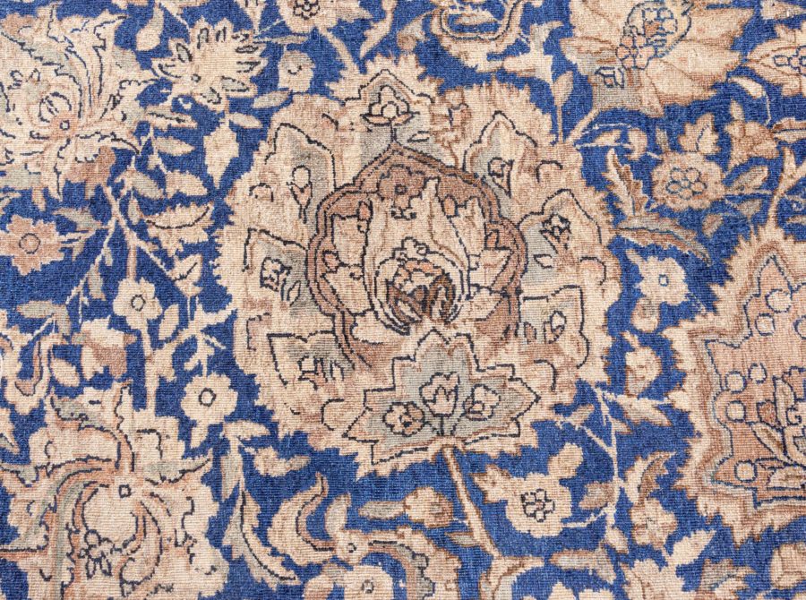 Oversized Authentic 19th Century Persian Kirman Botanic Handmade Wool Rug BB6698