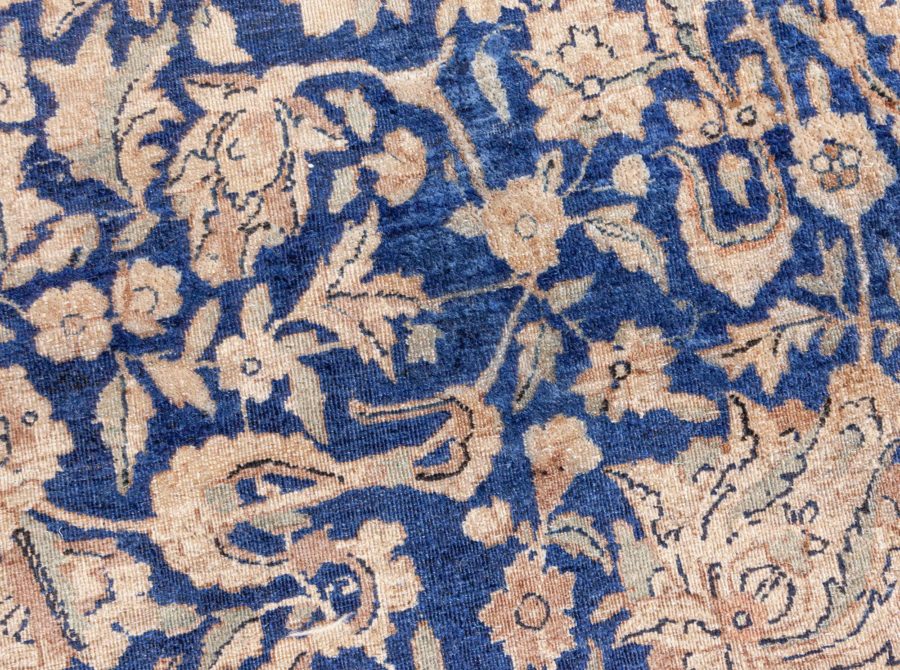 Oversized Authentic 19th Century Persian Kirman Botanic Handmade Wool Rug BB6698