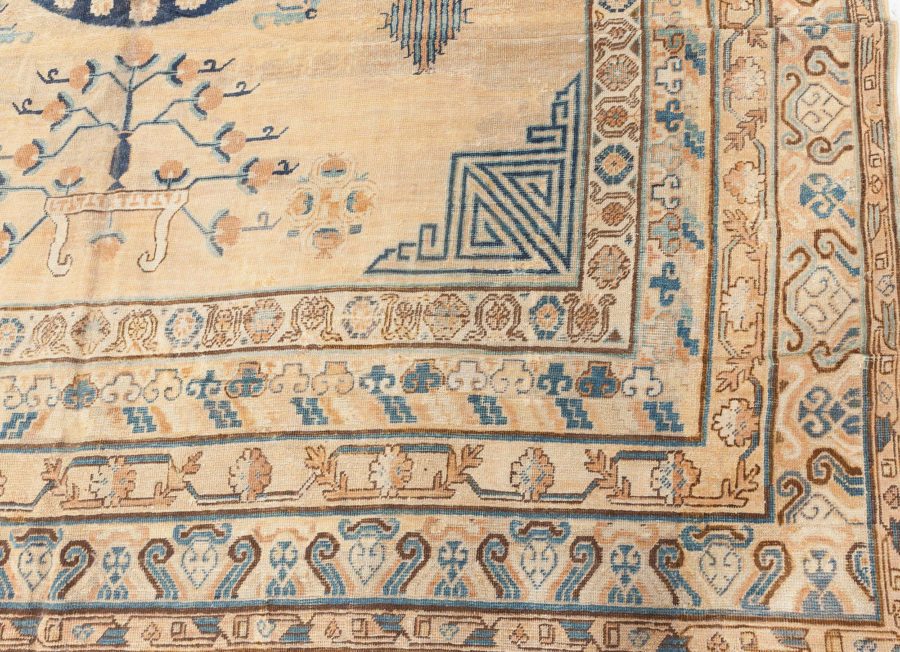 Fine Vintage Khotan “Samarkand” Handmade Wool Carpet BB6705