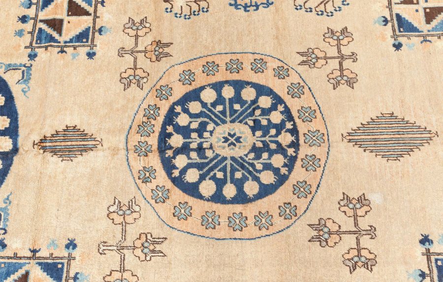 Fine Vintage Khotan “Samarkand” Handmade Wool Carpet BB6705