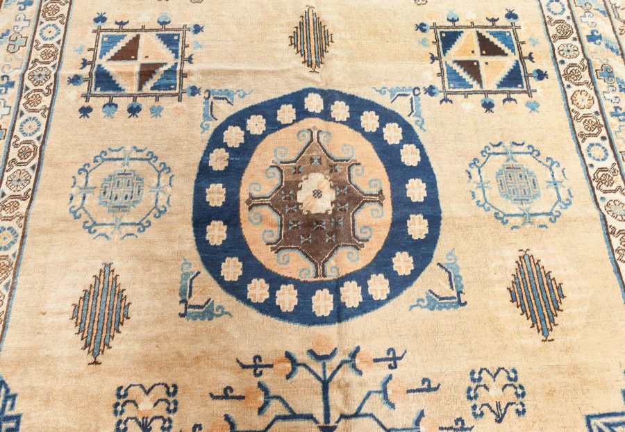 Fine Vintage Khotan “Samarkand” Handmade Wool Carpet BB6705