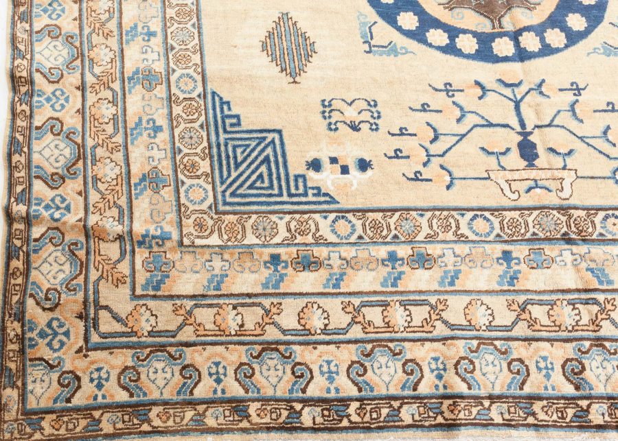 Fine Vintage Khotan “Samarkand” Handmade Wool Carpet BB6705