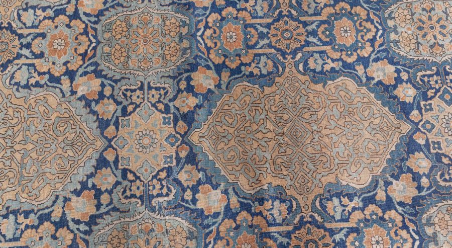 Antique Indian Hand Knotted Wool Rug (Size Adjusted) BB6776