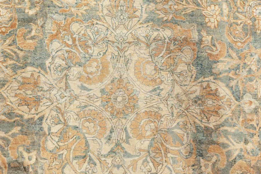 Fine Antique Persian Kirman Handmade Wool Rug BB6853