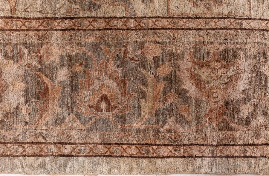 Antique North Indian Handmade Wool Rug BB6862