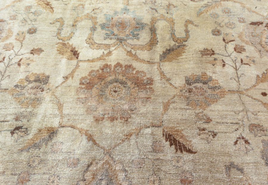 Antique North Indian Handmade Wool Rug BB6862