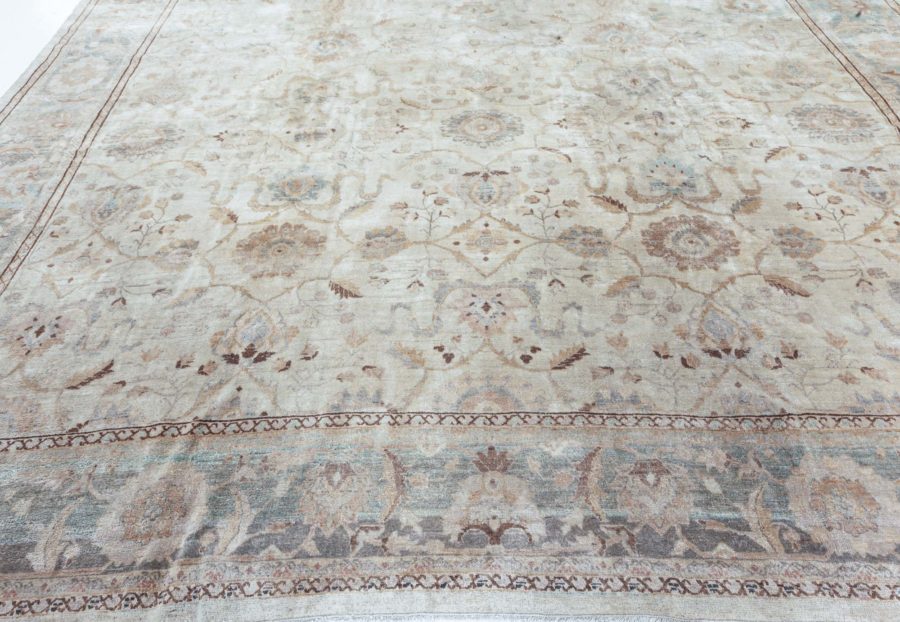 Antique Persian Tabriz Handmade Wool Rug BB6862