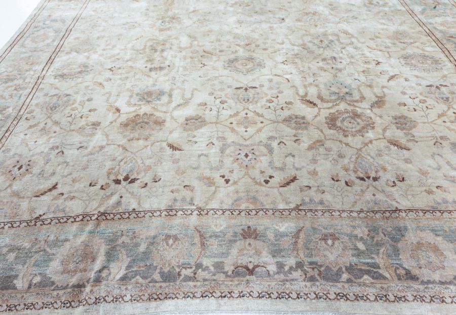 Antique North Indian Handmade Wool Rug BB6862