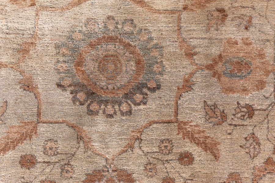 Antique North Indian Handmade Wool Rug BB6862