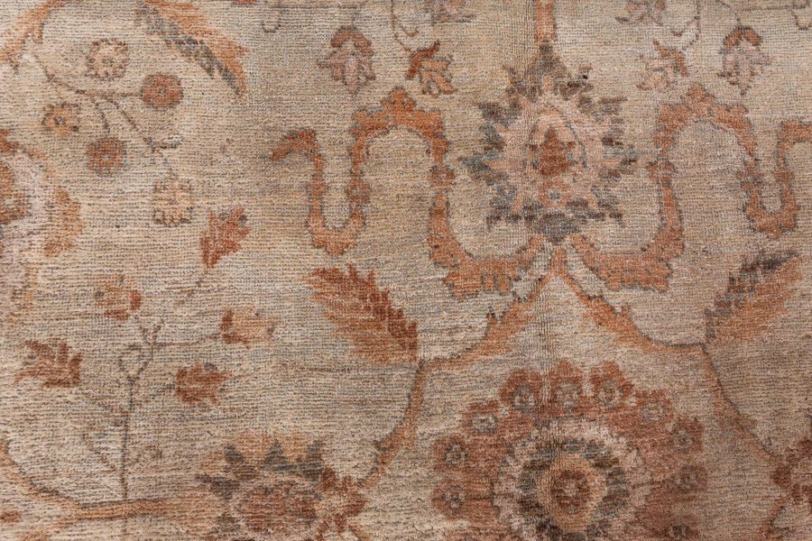 Antique North Indian Handmade Wool Rug BB6862