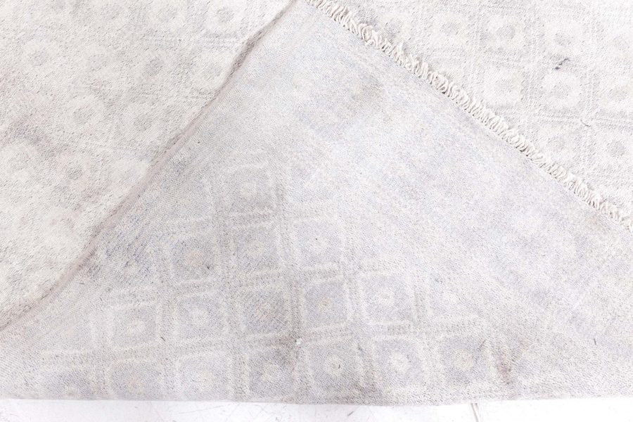Mid-20th Century Indian Light Beige Handmade Cotton Runner BB6866