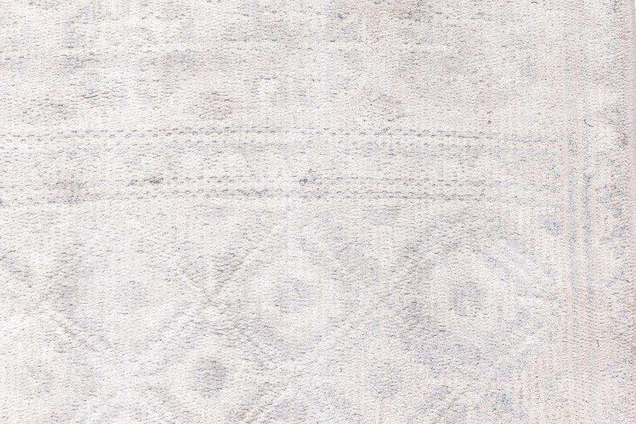 Mid-20th Century Indian Light Beige Handmade Cotton Runner BB6866