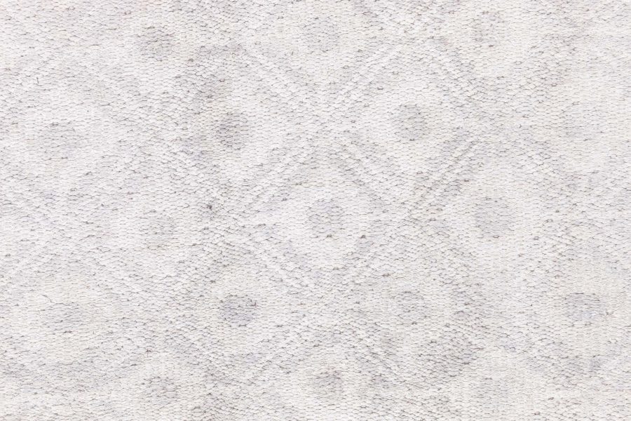 Mid-20th Century Indian Light Beige Handmade Cotton Runner BB6866