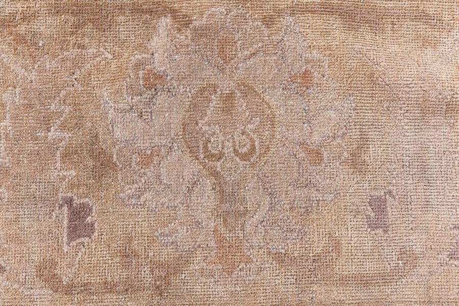 Oversized Antique Indian Amritsar Handmade Wool Rug (Size Adjusted) BB7187