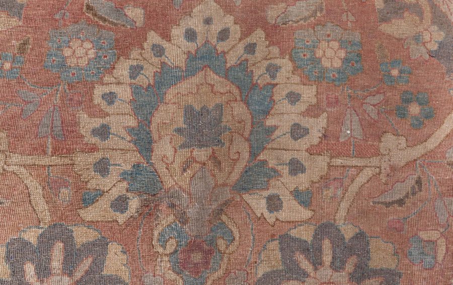 Midcentury Persian Tabriz Hand Knotted Wool Rug BB7192