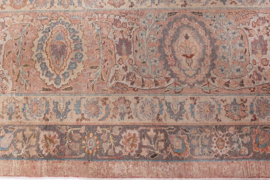 Midcentury Persian Tabriz Hand Knotted Wool Rug BB7192