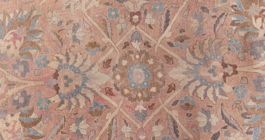 Midcentury Persian Tabriz Hand Knotted Wool Rug BB7192
