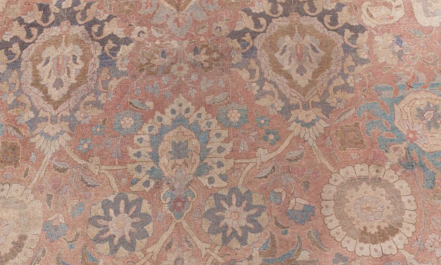 Midcentury Persian Tabriz Hand Knotted Wool Rug BB7192