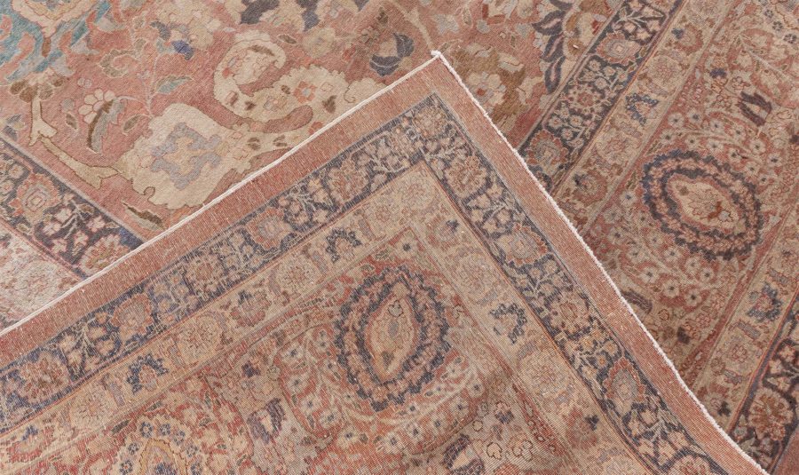 Midcentury Persian Tabriz Hand Knotted Wool Rug BB7192