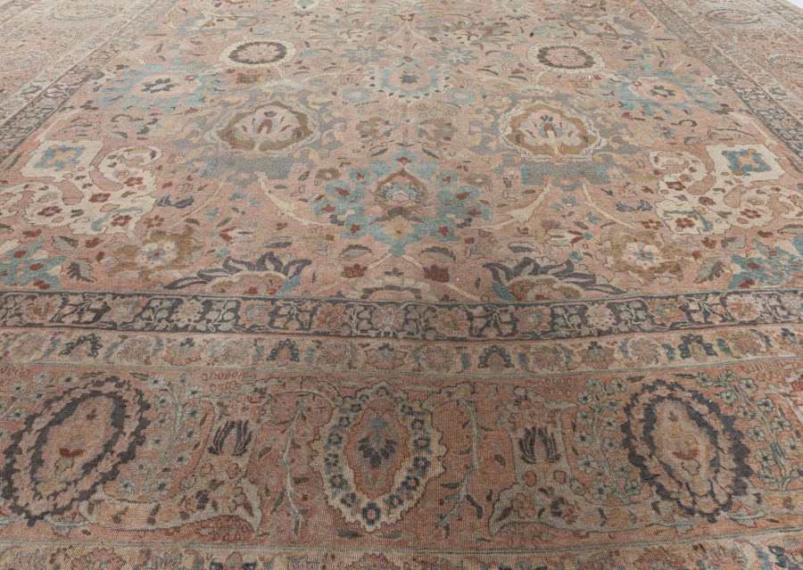 Midcentury Persian Tabriz Hand Knotted Wool Rug BB7192