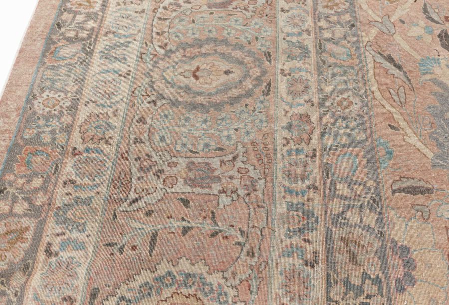 Midcentury Persian Tabriz Hand Knotted Wool Rug BB7192