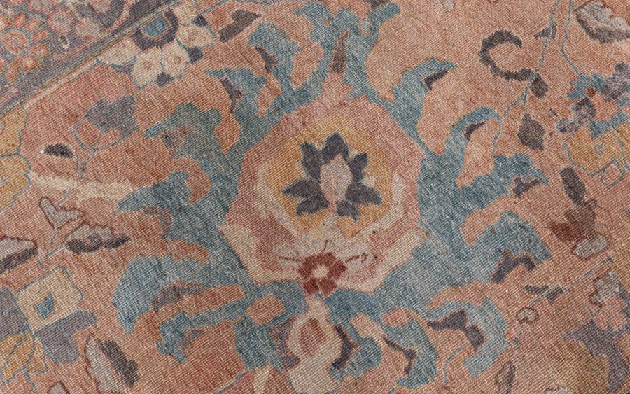 Midcentury Persian Tabriz Hand Knotted Wool Rug BB7192