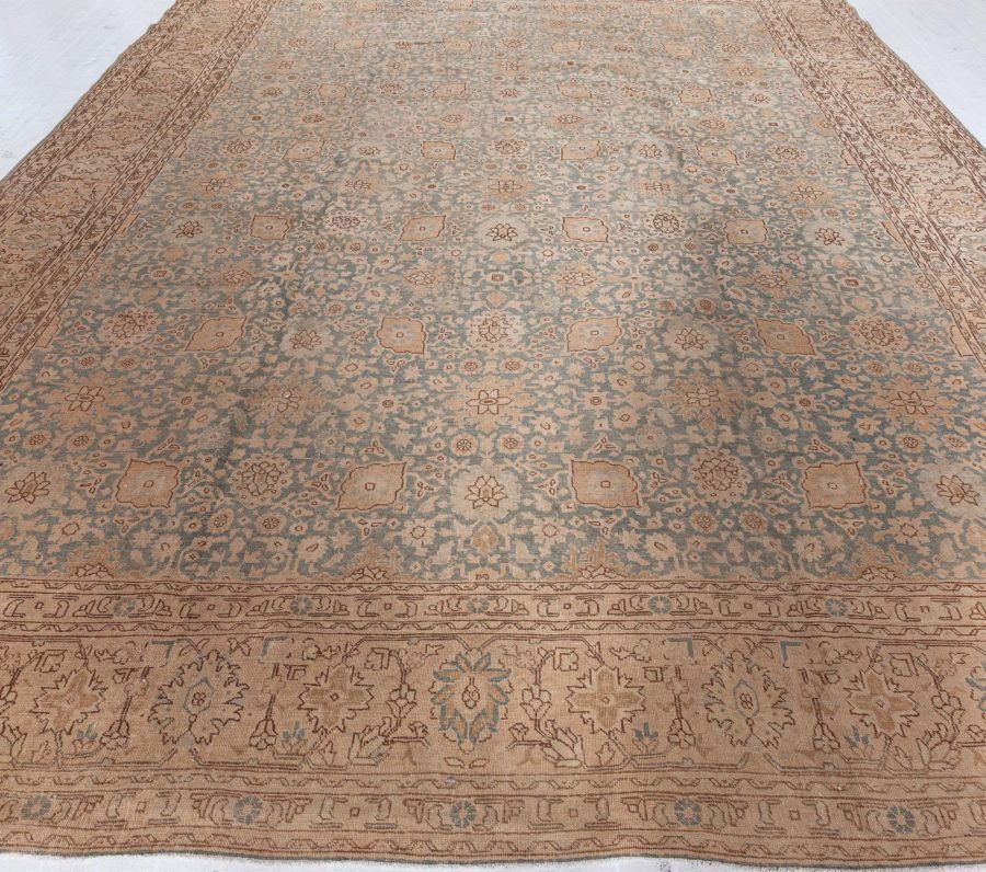 Authentic Early 20th Century Persian Tabriz Handmade Wool Rug BB7200
