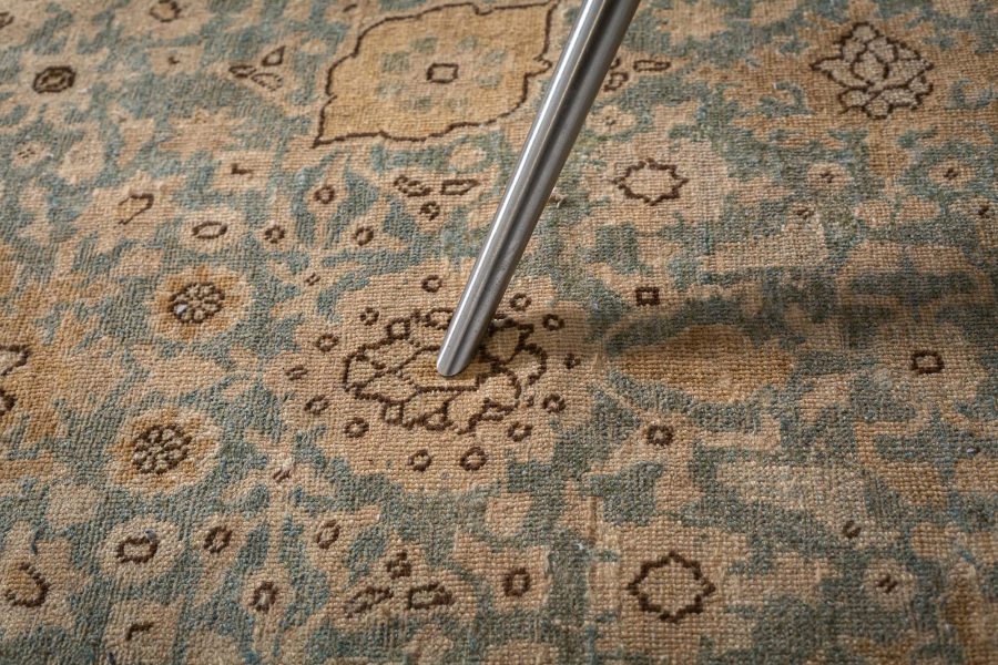 Authentic Early 20th Century Persian Tabriz Handmade Wool Rug BB7200