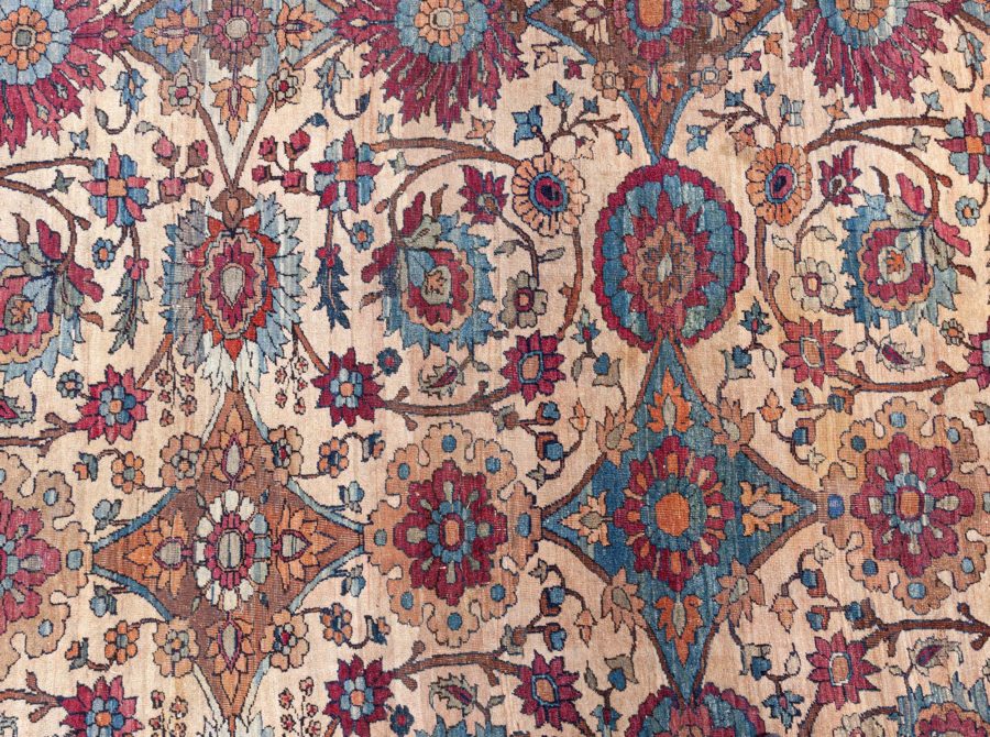 Extra Large Persian Kirman Botanic Handmade Wool Rug BB7220