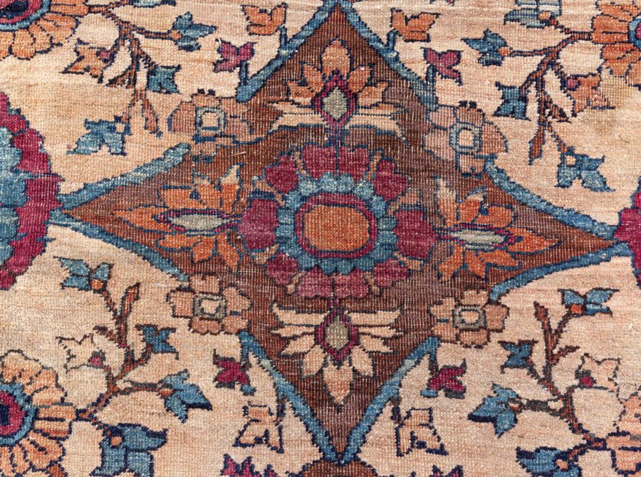 Extra Large Persian Kirman Botanic Handmade Wool Rug BB7220