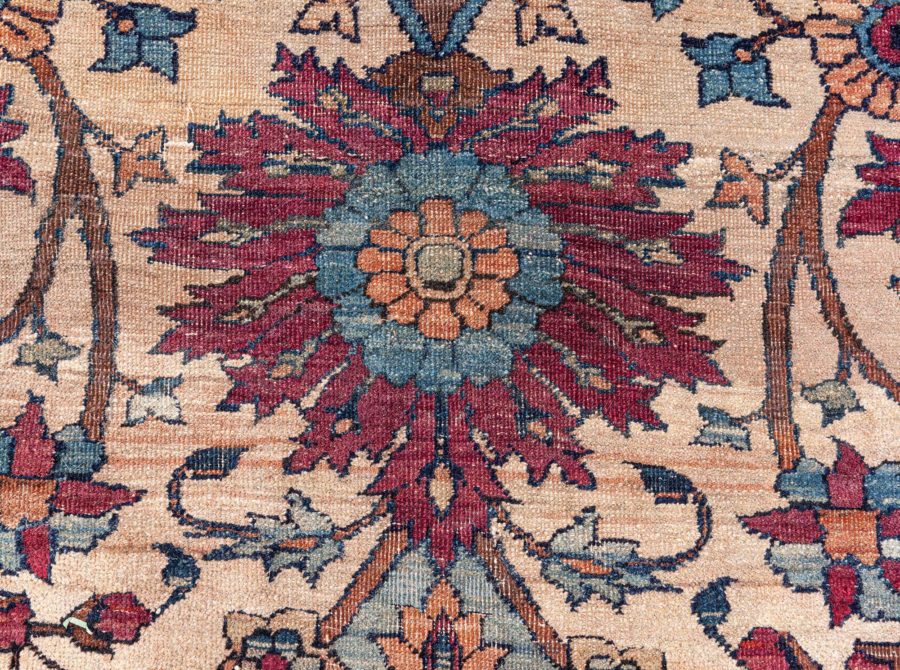 Extra Large Persian Kirman Botanic Handmade Wool Rug BB7220