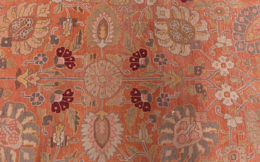 Authentic 19th Century Persian Tabriz Handmade Wool Rug BB7285