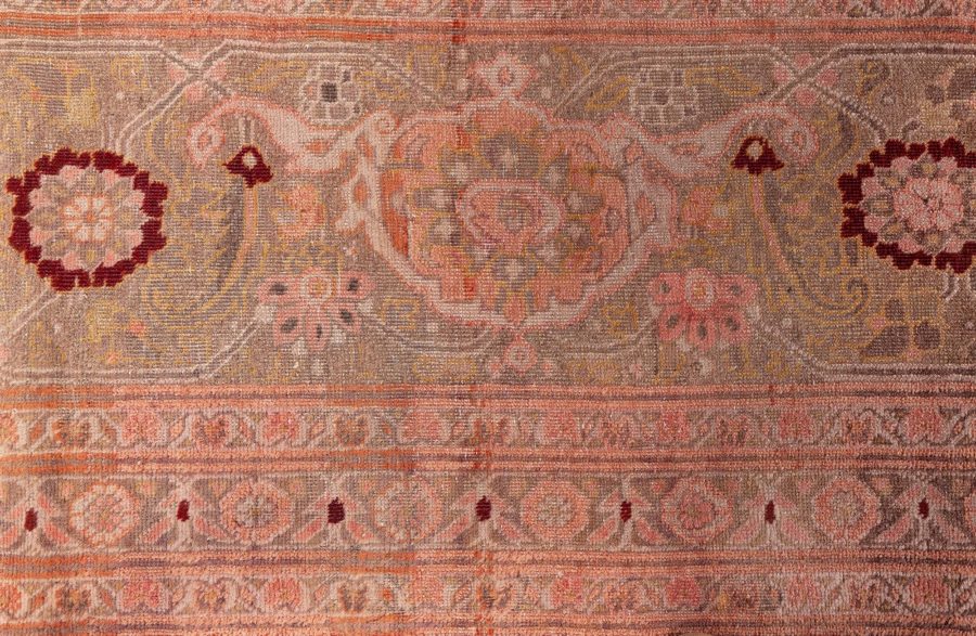 Authentic 19th Century Persian Tabriz Handmade Wool Rug BB7285