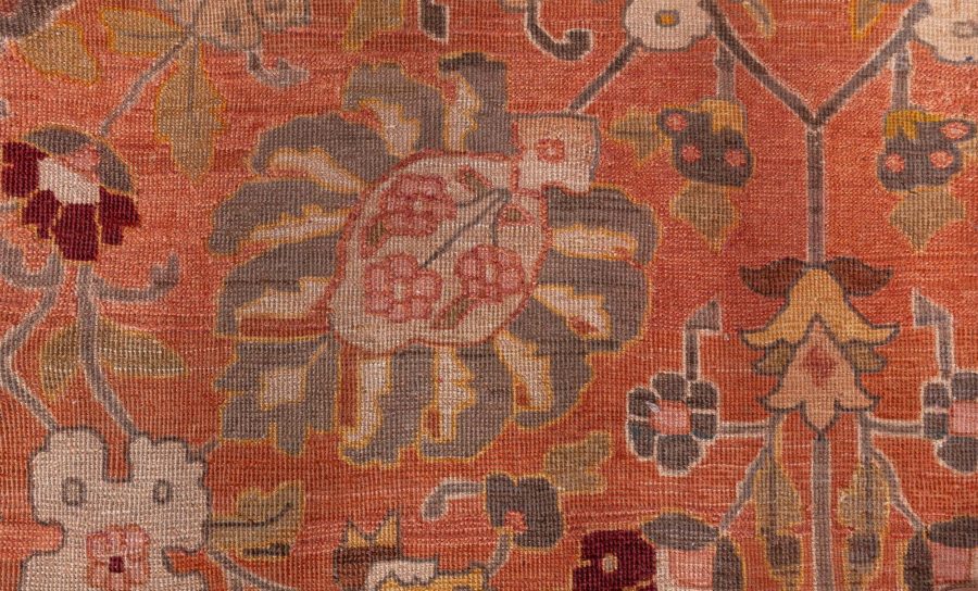 Authentic 19th Century Persian Tabriz Handmade Wool Rug BB7285