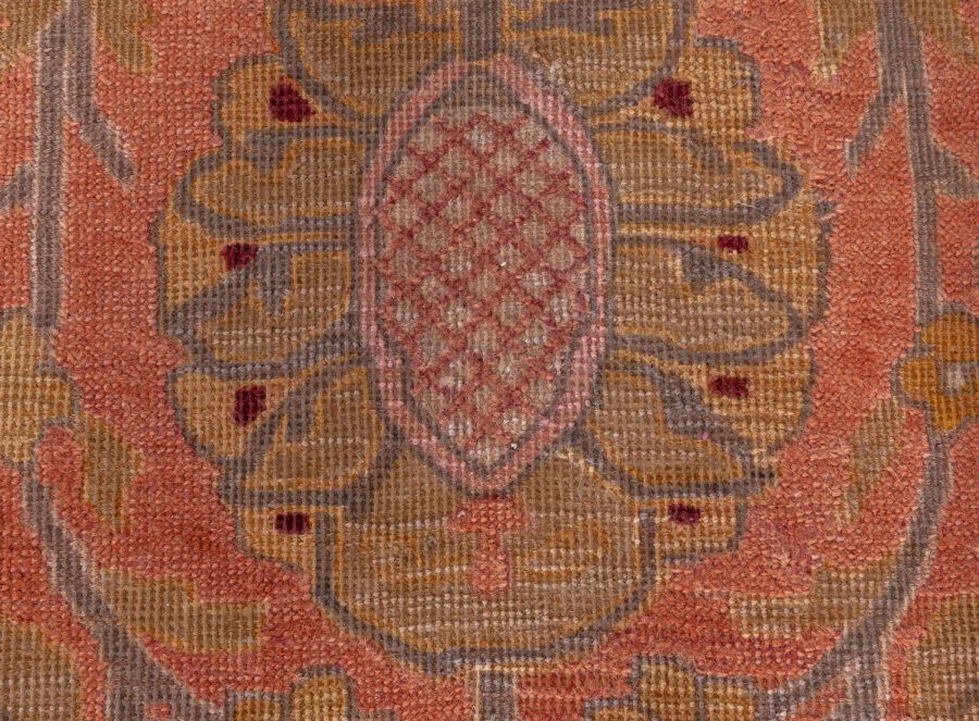 Authentic 19th Century Persian Tabriz Handmade Wool Rug BB7285