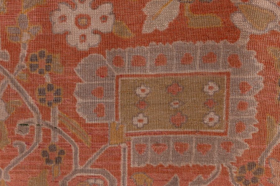Authentic 19th Century Persian Tabriz Handmade Wool Rug BB7285