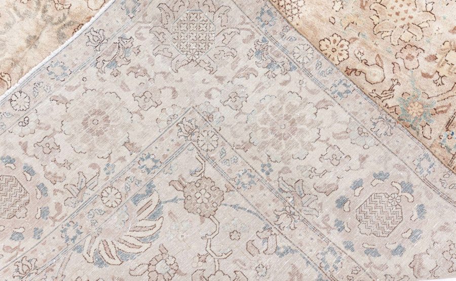 Fine Antique Persian Tabriz Handmade Wool Carpet BB8441