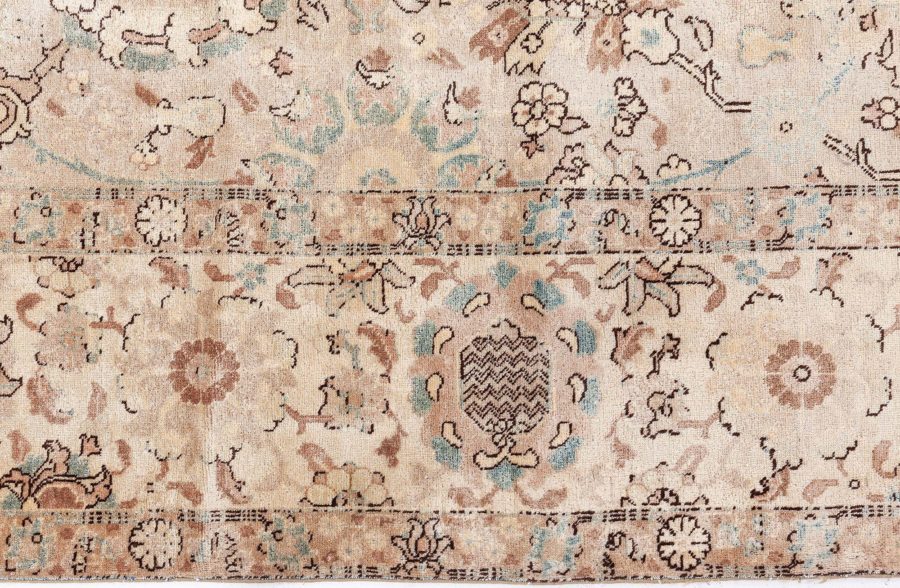 Fine Antique Persian Tabriz Handmade Wool Carpet BB8441