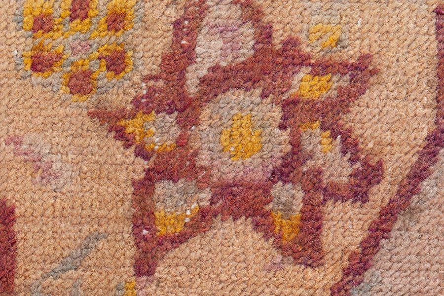 19th Century Turkish Oushak Handmade Wool Rug BB8445