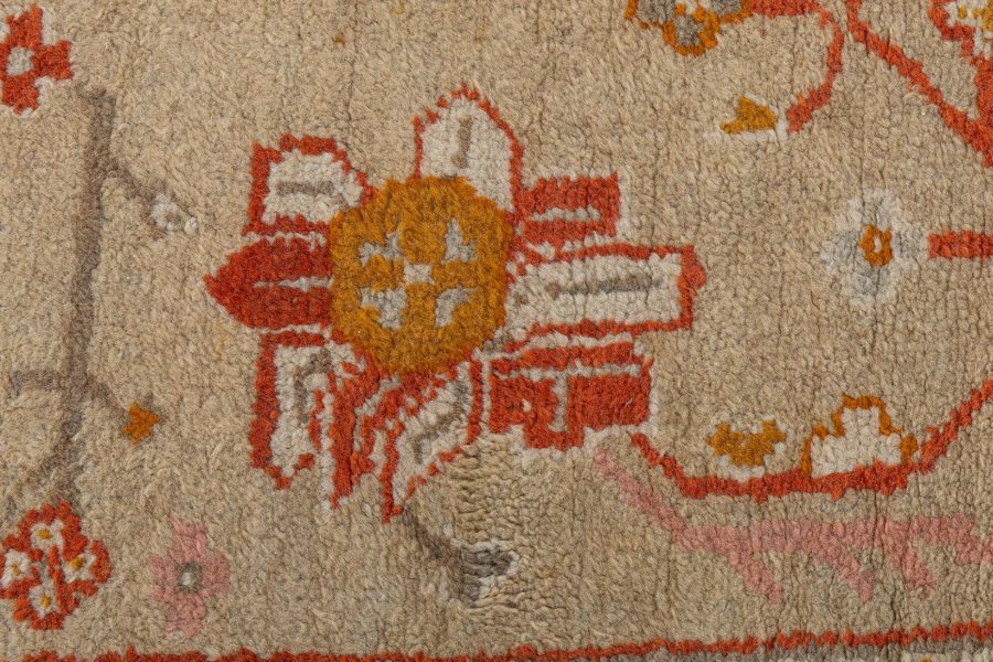 Antique Turkish Oushak Rug BB8866