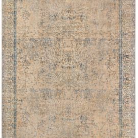 Indian Antique Allover Soft Beige Hand-Knotted Wool Rug – Circa 1920 BB6775
