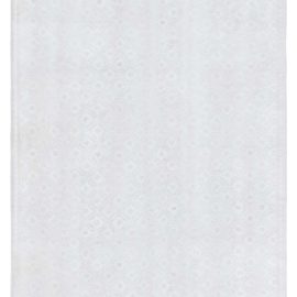 Antique Agra Indian Allover Geometric Soft White Hand-Knotted Wool Cotton Rug – Circa 1940 BB6866