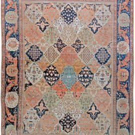 Antique Persian Mohtashem Kashan Handmade Wool Rug BB6831