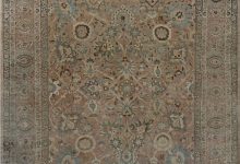 Midcentury Persian Tabriz Hand Knotted Wool Rug BB7192