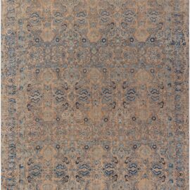Antique Kirman Persian Allover Sand Hand-Knotted Wool Rug – Circa 1880 BB9054
